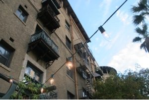 Rear Facade and Balconies