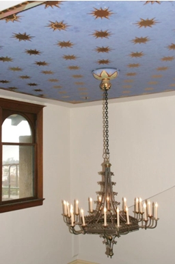 Chandelier Blue Ceiling