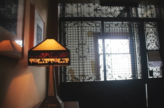 Lamp & Elevator Door